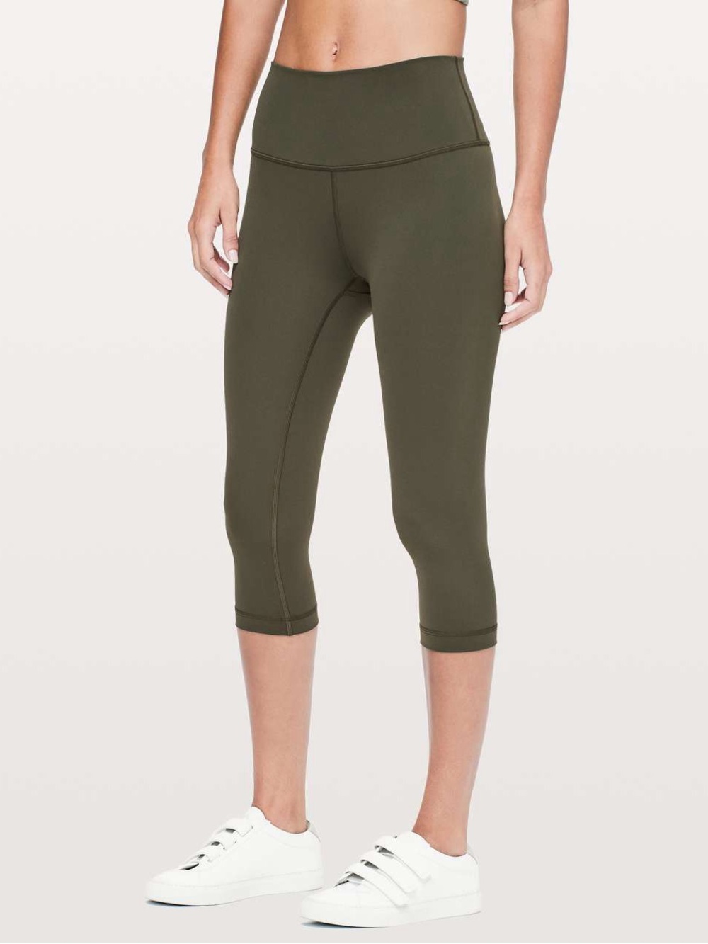 Lululemon Wunder Under Hi Rise 1/2 Tight - Dark Olive